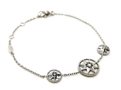 Bracelet DIOR "Rose Des Vents", Or Blanc, Nacre Et Diamant 16 Bracelet DIOR "Rose Des Vents", Or Blanc, Nacre Et Diamant -Castafiore Boutique 2211870CN07