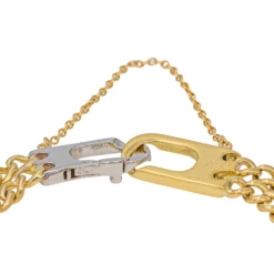 Bracelet Maille Gourmette En Or Jaune, Or Blanc Et Diamant -Castafiore Boutique 2659044CN07