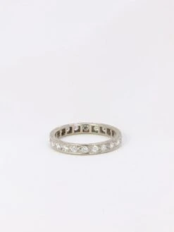 Alliance Américaine En Platine Et Diamants 0,55 Ct