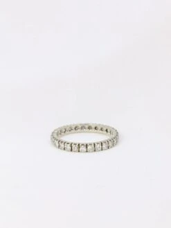 Alliance Américaine Or Blanc Diamants 1,35 Ct