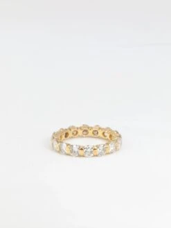 Alliance Américaine Vintage En Or Jaune Et Diamants -Castafiore Boutique alliance americaine vintage en or jaune et diamants 145817