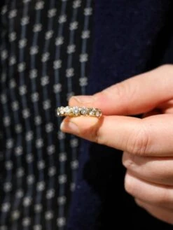 Alliance Américaine Vintage En Or Jaune Et Diamants -Castafiore Boutique alliance americaine vintage en or jaune et diamants 927724