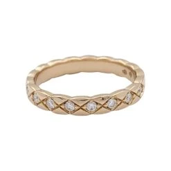 Miller Alliance CHANEL, "Coco Crush" En Or Rose Et Diamants. 9 Miller Alliance CHANEL, "Coco Crush" En Or Rose Et Diamants. -Castafiore Boutique alliance chanel coco crush en or rose et diamants 854729