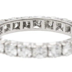 Bague Alliance Américaine Or Blanc Diamant -Castafiore Boutique bague alliance americaine or blanc diamant 158612