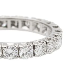 Bague Alliance Américaine Or Blanc Diamant -Castafiore Boutique bague alliance americaine or blanc diamant 479971