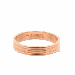 Bague Alliance BOUCHERON "Alliance Godron" En Or Jaune