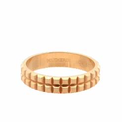 Bague Alliance BOUCHERON "Clou De Paris" En Or Jaune