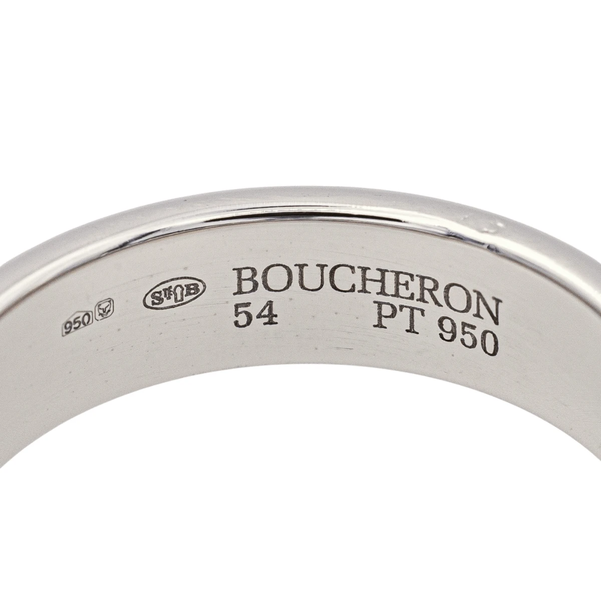 Bague Alliance BOUCHERON "Godron" En Platine 7 Bague Alliance BOUCHERON "Godron" En Platine – Image 7