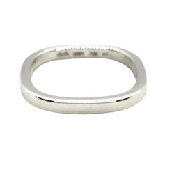 Bague Alliance Carrée DINH VAN En Or Blanc