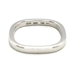 Bague Alliance Carrée DINH VAN En Or Blanc -Castafiore Boutique bague alliance carree dinh van en or blanc 250676