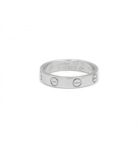 Bague Alliance CARTIER "Love" En Or Blanc 1 Bague Alliance CARTIER "Love" En Or Blanc