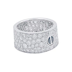 Miller Bague Alliance CARTIER "Love" En Or Blanc Et Diamants -Castafiore Boutique bague alliance cartier love en or blanc et diamants 645664