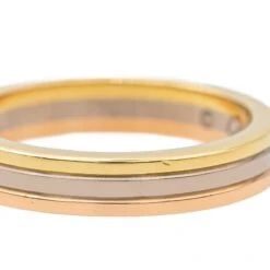 Bague Alliance CARTIER "Trinity" En Or Blanc, Or Rose Et Or Blanc -Castafiore Boutique bague alliance cartier trinity en or blanc or rose et or blanc 162299