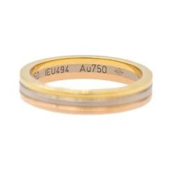 Bague Alliance CARTIER "Trinity" En Or Blanc, Or Rose Et Or Blanc -Castafiore Boutique bague alliance cartier trinity en or blanc or rose et or blanc 884850