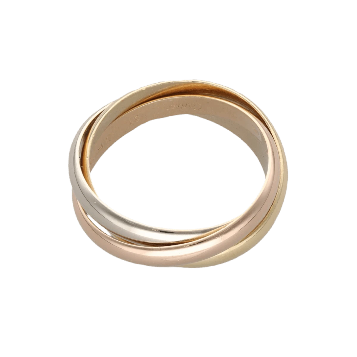 Bague Alliance CARTIER "Trinity" En Or Jaune, Gris Et Rose 3 Bague Alliance CARTIER "Trinity" En Or Jaune, Gris Et Rose – Image 3
