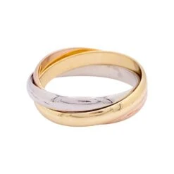 Miller Bague Alliance CARTIER "Trinity" En Trois Ors