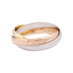 Miller Bague Alliance CARTIER "Trinity" En Trois Ors -Castafiore Boutique bague alliance cartier trinity en trois ors 580121