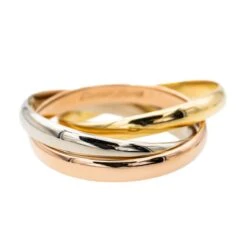 Bague Alliance CARTIER "Trinity" Trois Ors