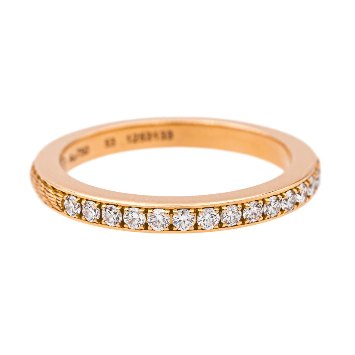 Bague Alliance FRED "Force 10" En Or Rose Et Diamants 4 Bague Alliance FRED "Force 10" En Or Rose Et Diamants – Image 4