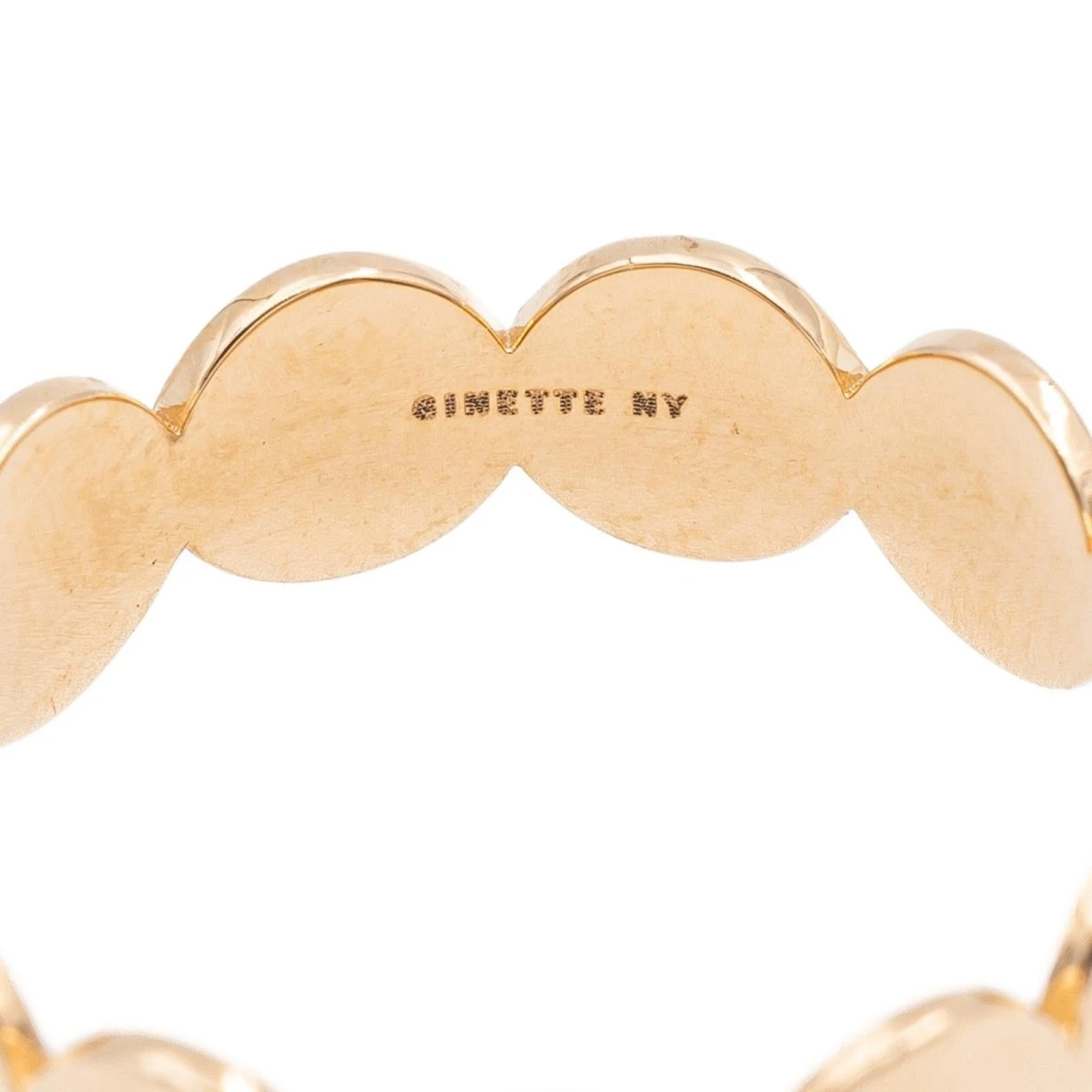 Bague Alliance GINETTE NY "Mini Ever Eternity Band" En Or Rose 3 Bague Alliance GINETTE NY "Mini Ever Eternity Band" En Or Rose – Image 3