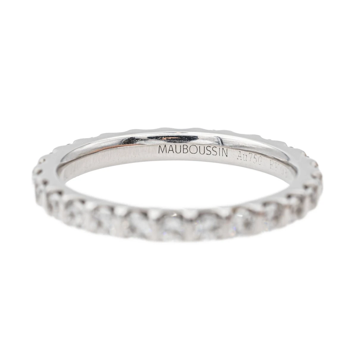 Bague Alliance MAUBOUSSIN En Or Blanc Et Diamants 7 Bague Alliance MAUBOUSSIN En Or Blanc Et Diamants – Image 7