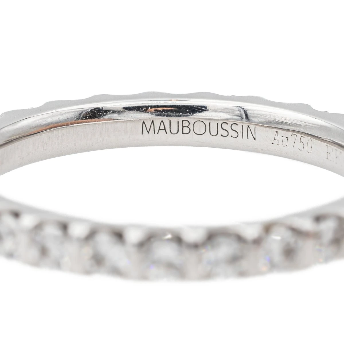 Bague Alliance MAUBOUSSIN En Or Blanc Et Diamants 3 Bague Alliance MAUBOUSSIN En Or Blanc Et Diamants – Image 3