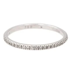 Bague Alliance MAUBOUSSIN "Parce Que Je L'aime" En Or Blanc Et Diamants