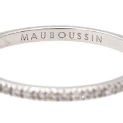 Bague Alliance MAUBOUSSIN "Parce Que Je L'aime" En Or Blanc Et Diamants -Castafiore Boutique bague alliance mauboussin parce que je laime en or blanc et diamants 339285