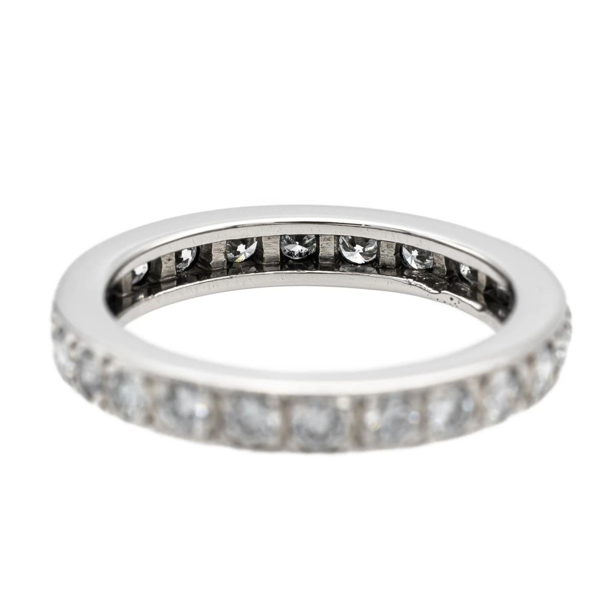 Bague Alliance Or Blanc Diamant 6 Bague Alliance Or Blanc Diamant – Image 6
