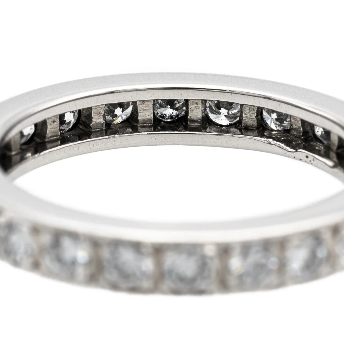 Bague Alliance Or Blanc Diamant 5 Bague Alliance Or Blanc Diamant – Image 5