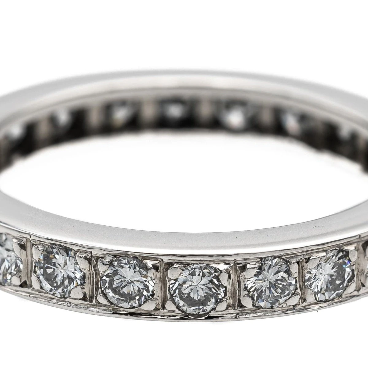 Bague Alliance Or Blanc Diamant 3 Bague Alliance Or Blanc Diamant – Image 3