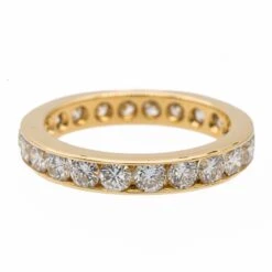 Bague Alliance Or Jaune Diamant