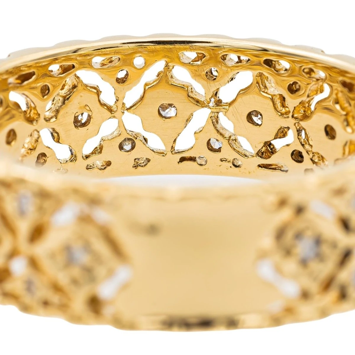 Bague Alliance Or Jaune Et Diamant 5 Bague Alliance Or Jaune Et Diamant – Image 5