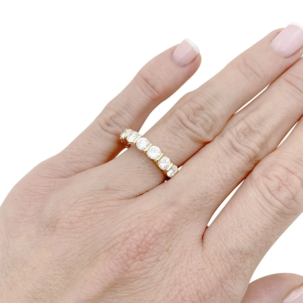 Miller Bague Alliance Or Jaune Et Diamants. 6 Miller Bague Alliance Or Jaune Et Diamants. – Image 6