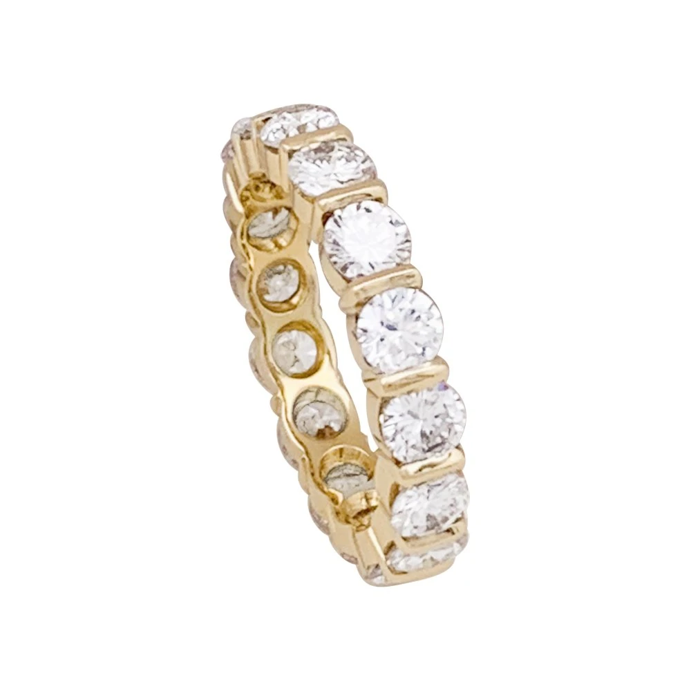 Miller Bague Alliance Or Jaune Et Diamants. 3 Miller Bague Alliance Or Jaune Et Diamants. – Image 3