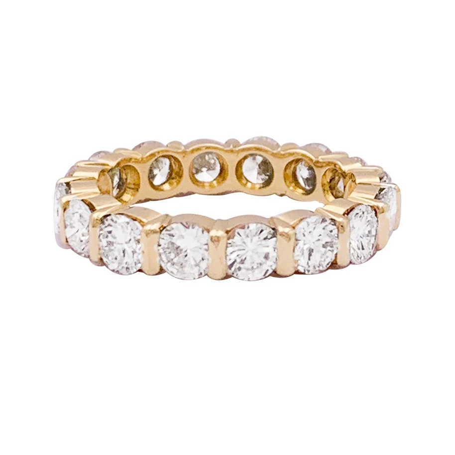Miller Bague Alliance Or Jaune Et Diamants. 5 Miller Bague Alliance Or Jaune Et Diamants. – Image 5