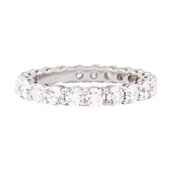 Miller Bague Alliance TIFFANY & CO. "Forever" En Platine Et Diamants