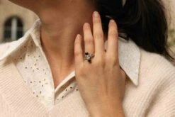 Bague Ancienne 1900 Diamant Coussin Et Saphirs -Castafiore Boutique bague ancienne 1900 diamant coussin et saphirs 781615