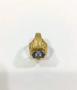 Bague Art Déco En Or Rose Et Spinelle Bleu 13 Bague Art Déco En Or Rose Et Spinelle Bleu -Castafiore Boutique bague art deco en or rose et spinelle bleu 289287