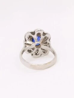 Bague Art Déco Saphir Diamants -Castafiore Boutique bague art deco saphir diamants 621772