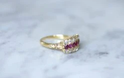 Bague Bandeau Ancienne Rubis Et Diamants -Castafiore Boutique bague bandeau ancienne rubis et diamants 606118