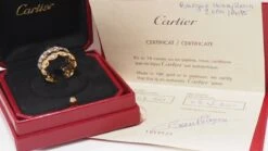 Bague Bandeau CARTIER "HoneyMoon" En Or Blanc, Or Jaune Et Diamants -Castafiore Boutique bague bandeau cartier honeymoon en or blanc or jaune et diamants 805883