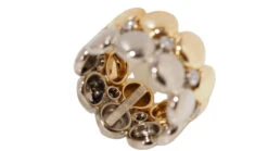 Bague Bandeau CARTIER "HoneyMoon" En Or Blanc, Or Jaune Et Diamants -Castafiore Boutique bague bandeau cartier honeymoon en or blanc or jaune et diamants 853892