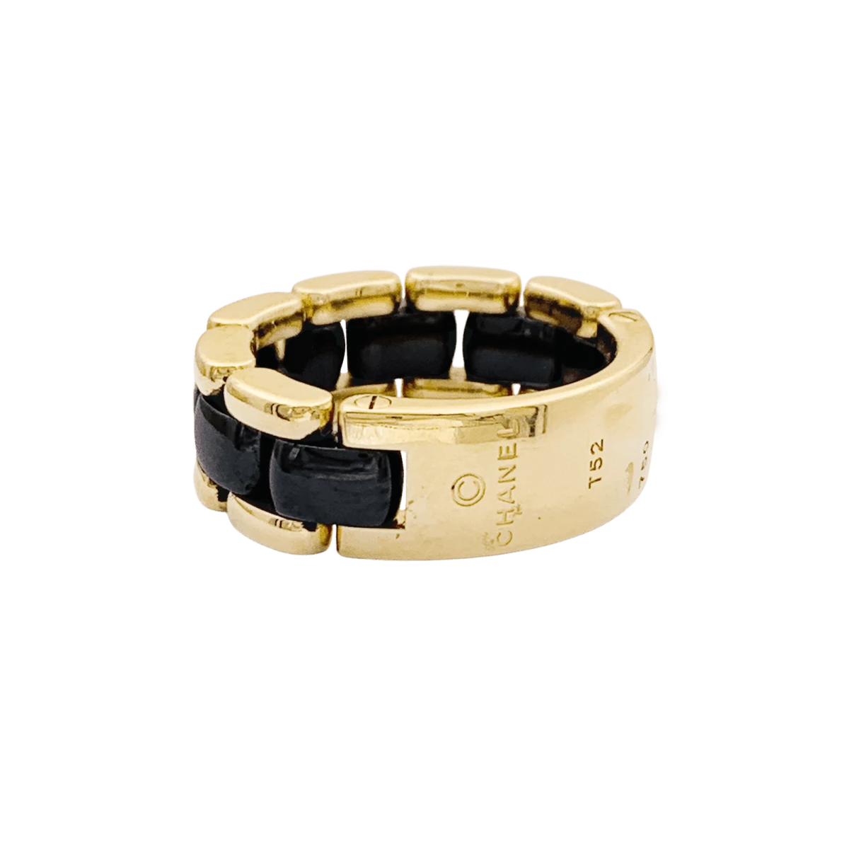 Miller Bague Bandeau CHANEL "Ultra" Or Jaune Et Céramique 4 Miller Bague Bandeau CHANEL "Ultra" Or Jaune Et Céramique – Image 4