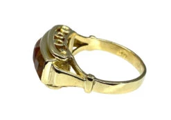 Bague Bandeau En Or Jaune 18 Carats Et Topazes -Castafiore Boutique bague bandeau en or jaune 18 carats et topazes 500417