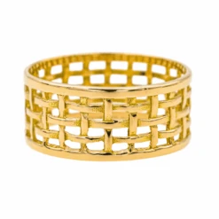 Bague Bandeau MAUBOUSSIN "Une Galerie Rue De Seine" En Or Jaune