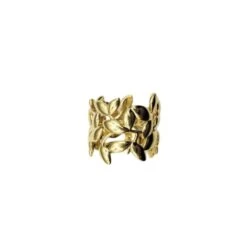 Bague Bandeau PALOMA PICASSO Pour TIFFANY & CO. "Olive Leaf" En Or Jaune