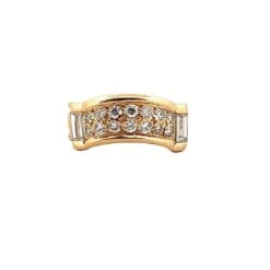 Bague Bandeau PIAGET En Or Jaune Et Diamants