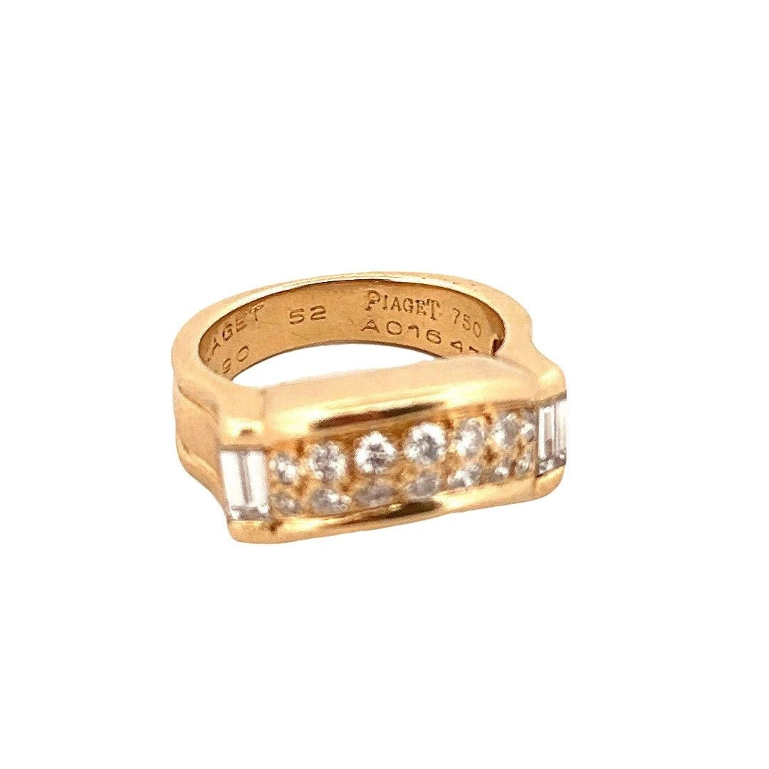Bague Bandeau PIAGET En Or Jaune Et Diamants 3 Bague Bandeau PIAGET En Or Jaune Et Diamants – Image 3