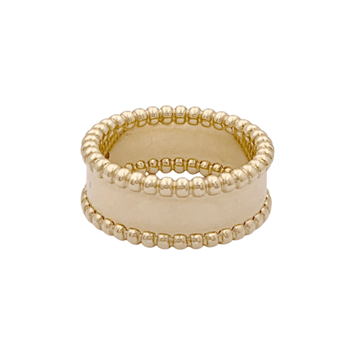 Miller Bague Bandeau VAN CLEEF & ARPELS. "Perlée Signature" En Or Jaune 5 Miller Bague Bandeau VAN CLEEF & ARPELS. "Perlée Signature" En Or Jaune – Image 5